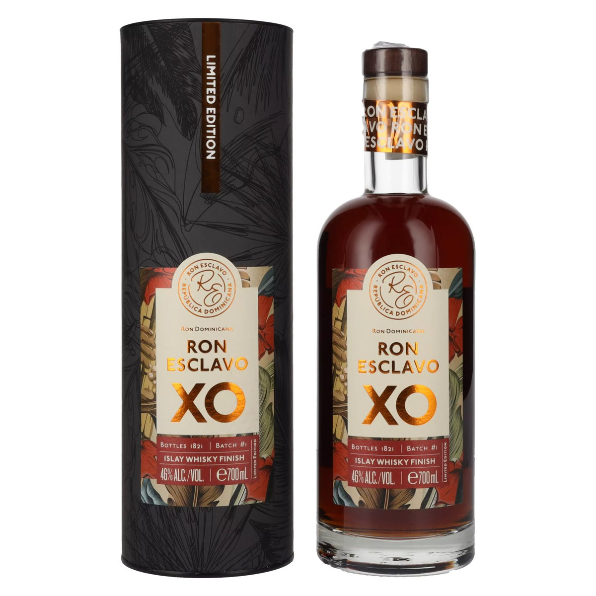 Ron Esclavo XO Islay Whisky Finish Batch #1 46% ABV 0.7l in a gift box