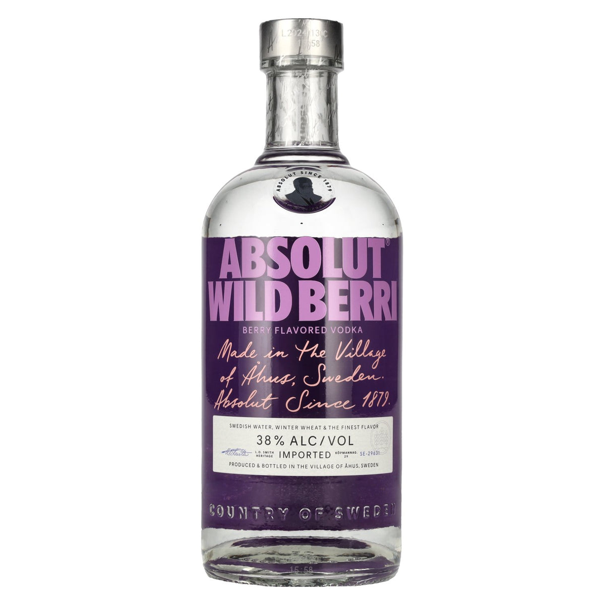 Absolut WILD BERRY Vodka aromatisée 38% Vol. 0,7l