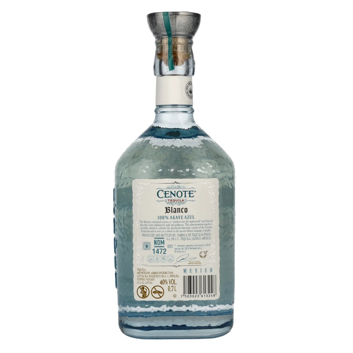Cenote Tequila Blanco 100% Agave Azul 40% Vol. 0,7l