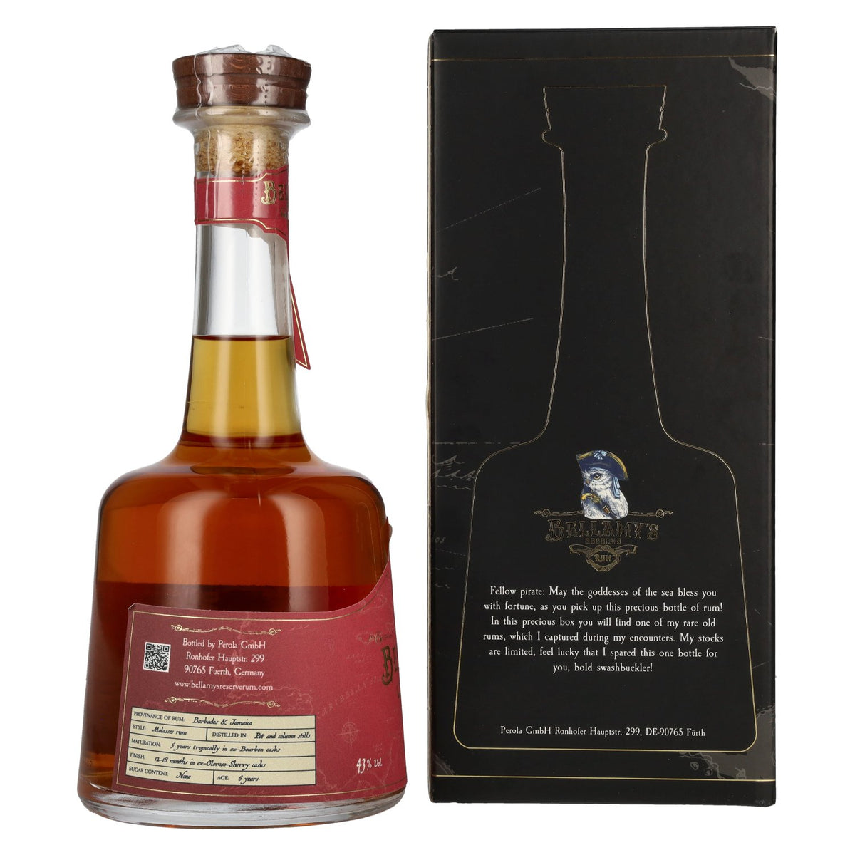 Bellamy's Reserve Rum OLOROSO CASK FINISH 43% Vol. 0,7l in Geschenkbox