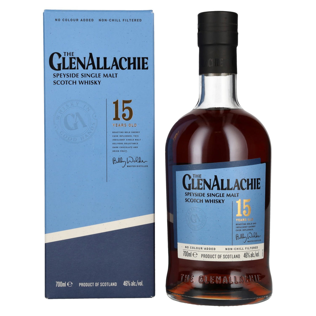 The GlenAllachie 15 Years Old Speyside Single Malt 46% Vol. 0,7l in Geschenkbox