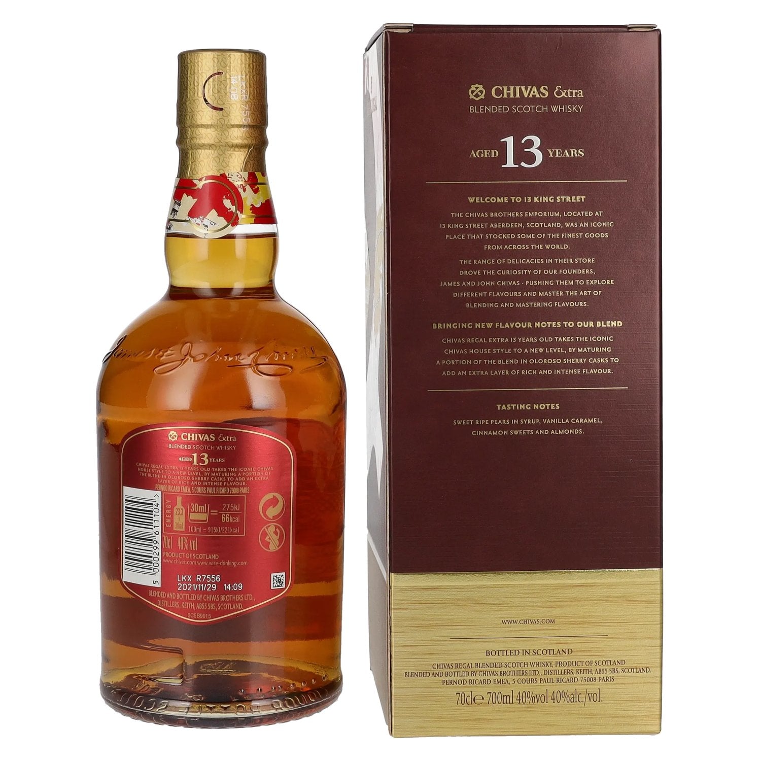 Chivas Regal EXTRA 13 Years Old OLOROSO SHERRY CASKS Finish 40% Vol. 0,7l in Geschenkbox