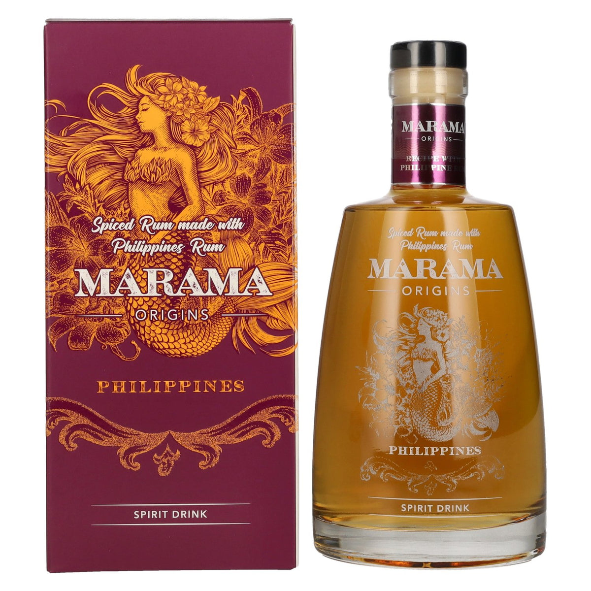 Marama Spiced Rum ORIGINS Philippines 40 % vol., 0,7 l, dans un coffret cadeau