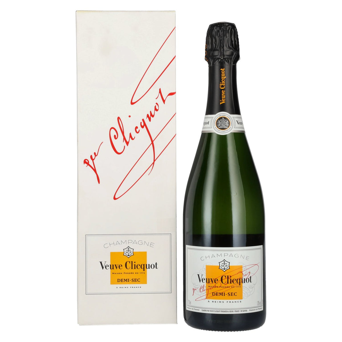 Veuve Clicquot Champagne DEMI-SEC 12% Vol. 0,75l in geschenkverpakking