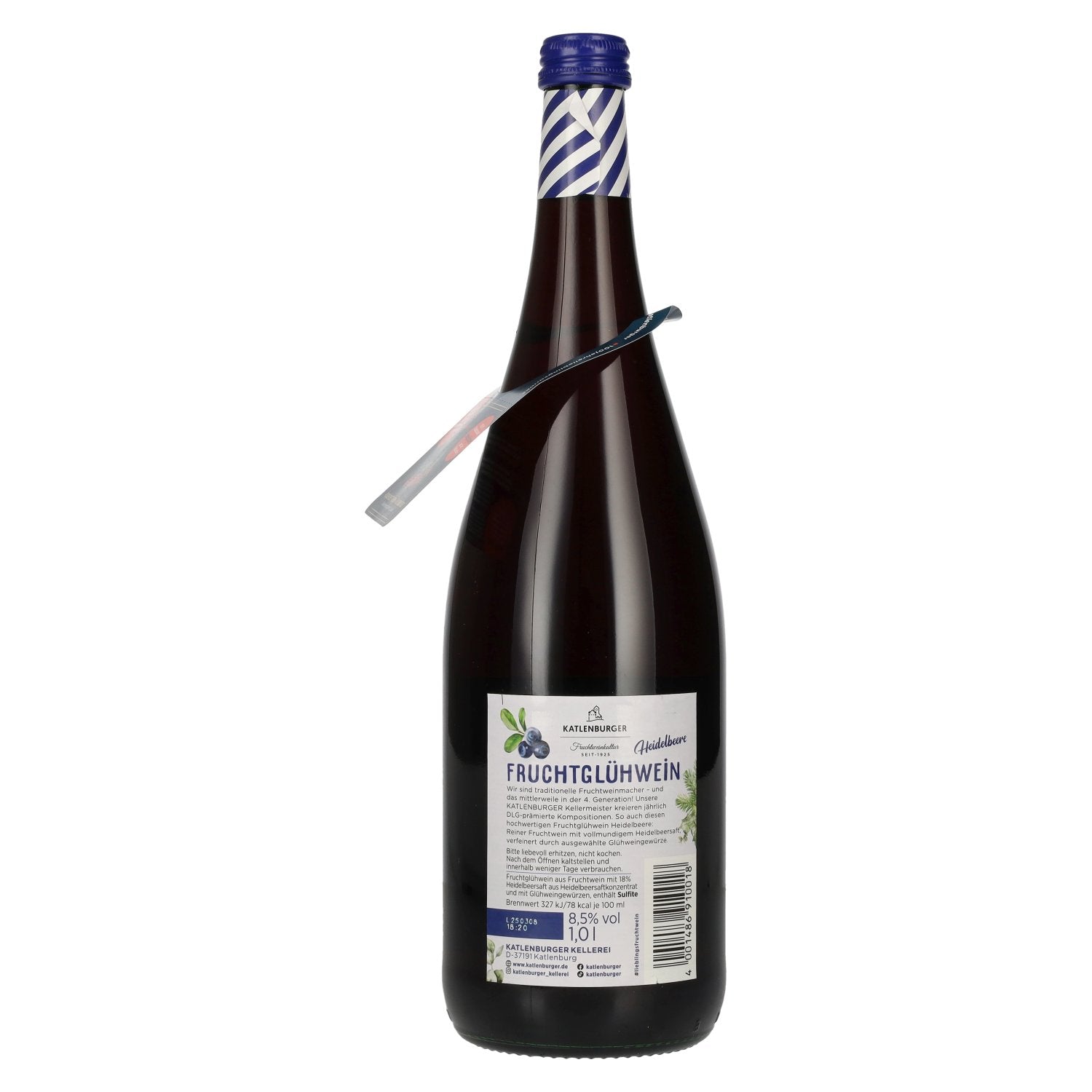Katlenburger Glühwein Bosbes 8,5% Vol. 1l