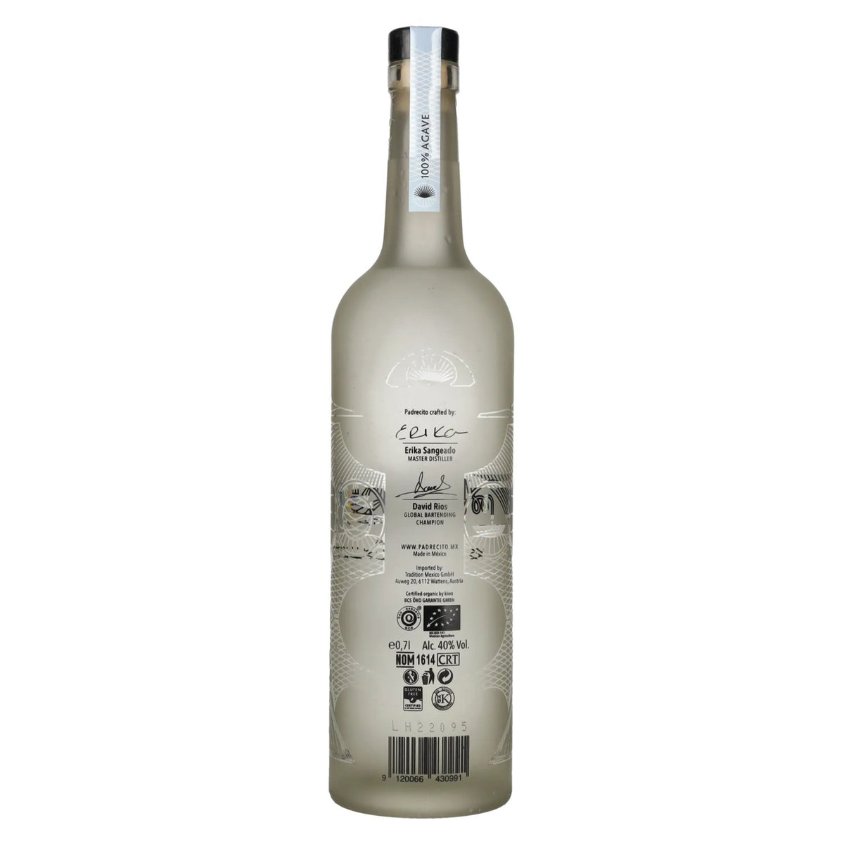 Padre Azul PADRECITO Premium Blanco Tequila 100% Agave 40% vol. 0.7 l