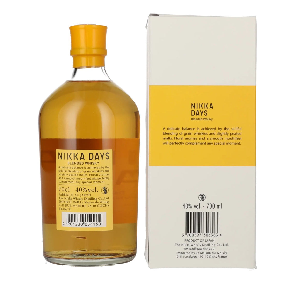Nikka Whisky DAYS Smooth &amp; Delicate, 40 % vol., 0,7 l, dans un coffret cadeau
