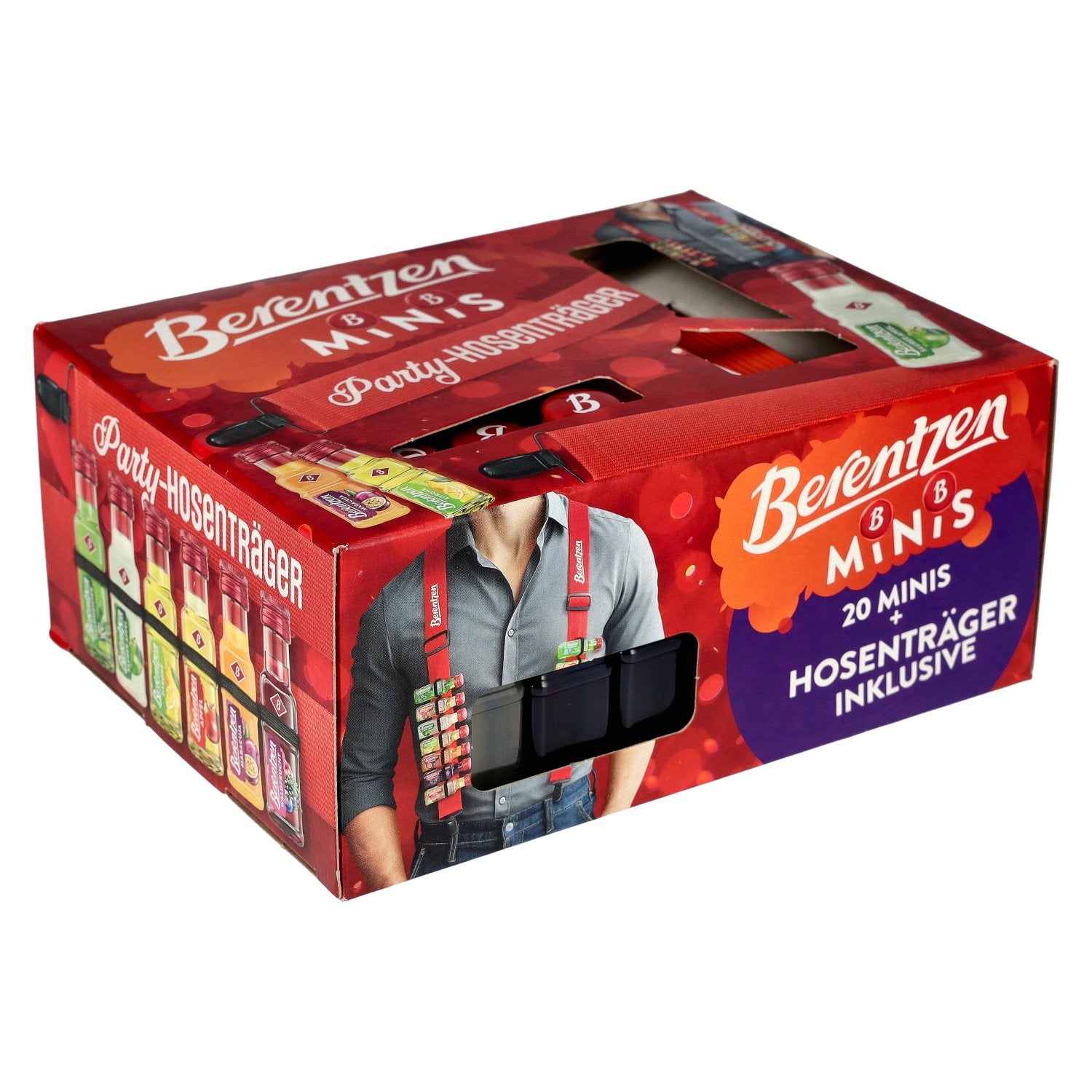 Berentzen Minis 16,3% Vol. 20x0,02l PET + Hosenträger Inklusive