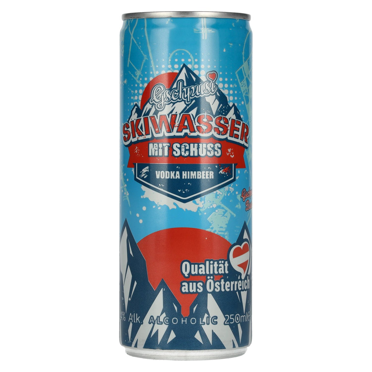 Gschpusi Skiwasser mit Schuss 4% Vol. 0,25l Dose Pfand
