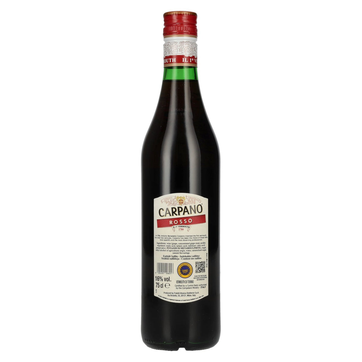 Carpano Classico Rosso Vermouth 16% Vol. 0,75l