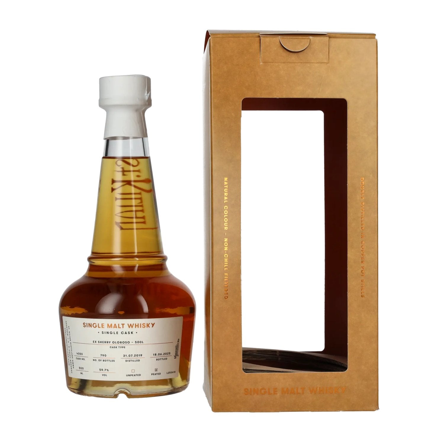 St. Kilian ULTRA HEAVILY PEATED Single Malt Whisky 59,7% vol. 0,7l en boîte cadeau