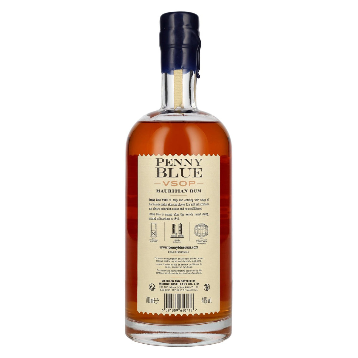 Penny Blue VSOP Mauritian Rum 40% vol. 0.7 l