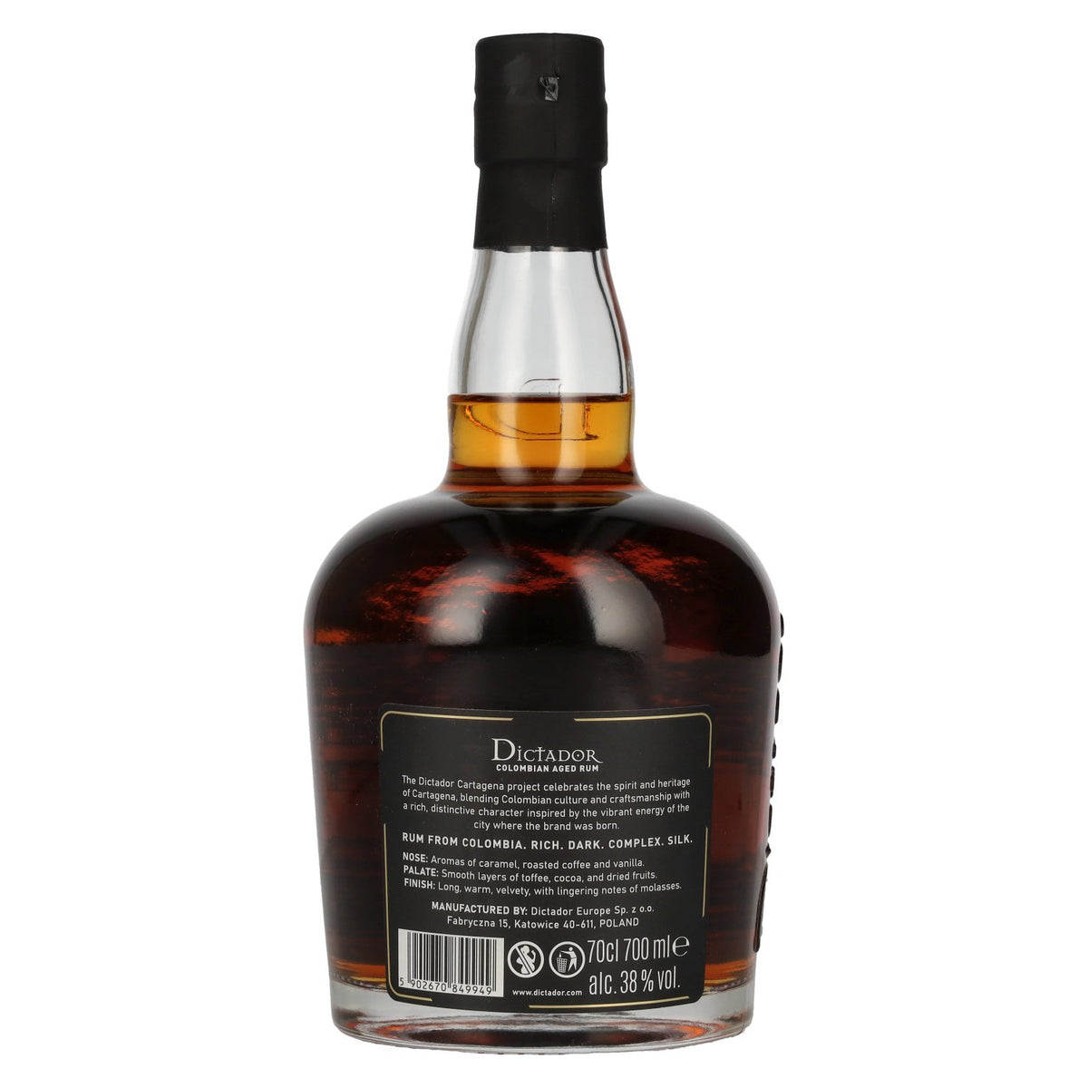 Dictador CARTAGENA Colombian Aged Rum 38% vol. 0.7 l