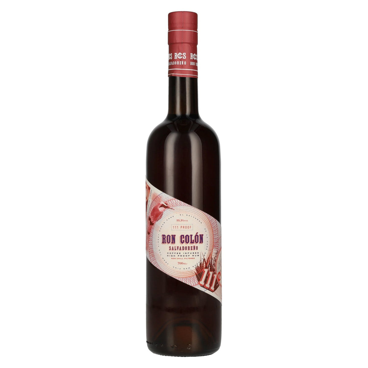 Ron Colón Salvadoreño COFFEE INFUSED Rum met hoog alcoholpercentage 55,5% vol. 0,7 l