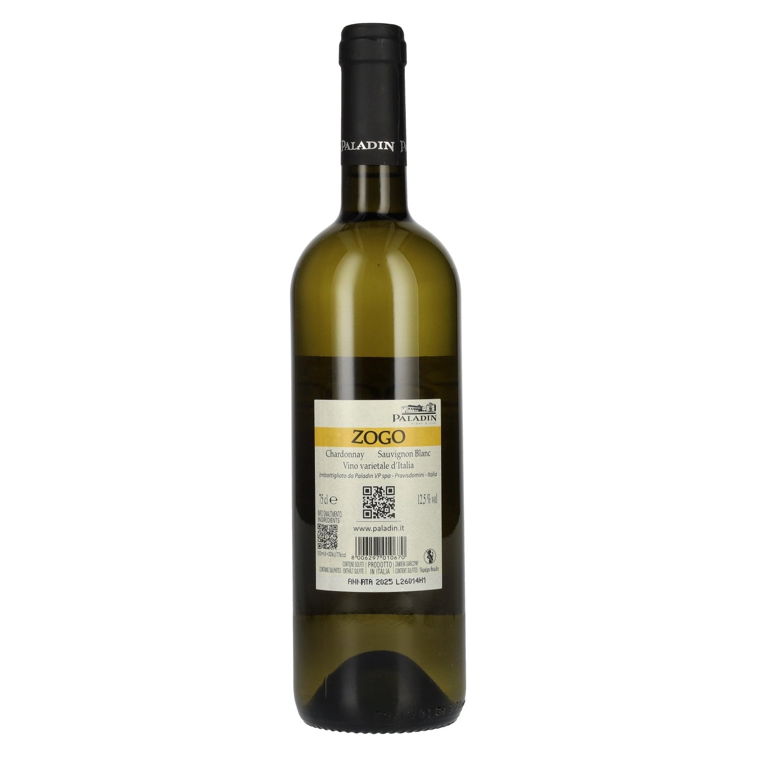 Paladin ZOGO Bianco 2025 12,5% Vol. 0,75l