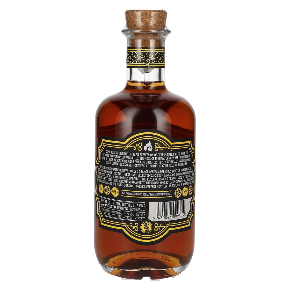 Come Hell or High Water RESERVA Honey & Orange Spirit Drink 40% Vol. 0,7l
