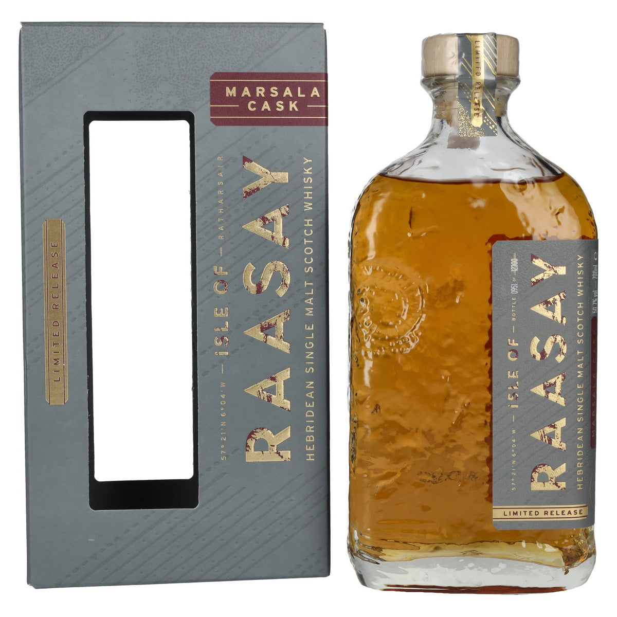 Isle of RAASAY Marsala Cask Single Malt Limited Release 50,7% Vol. 0,7l in Geschenkbox
