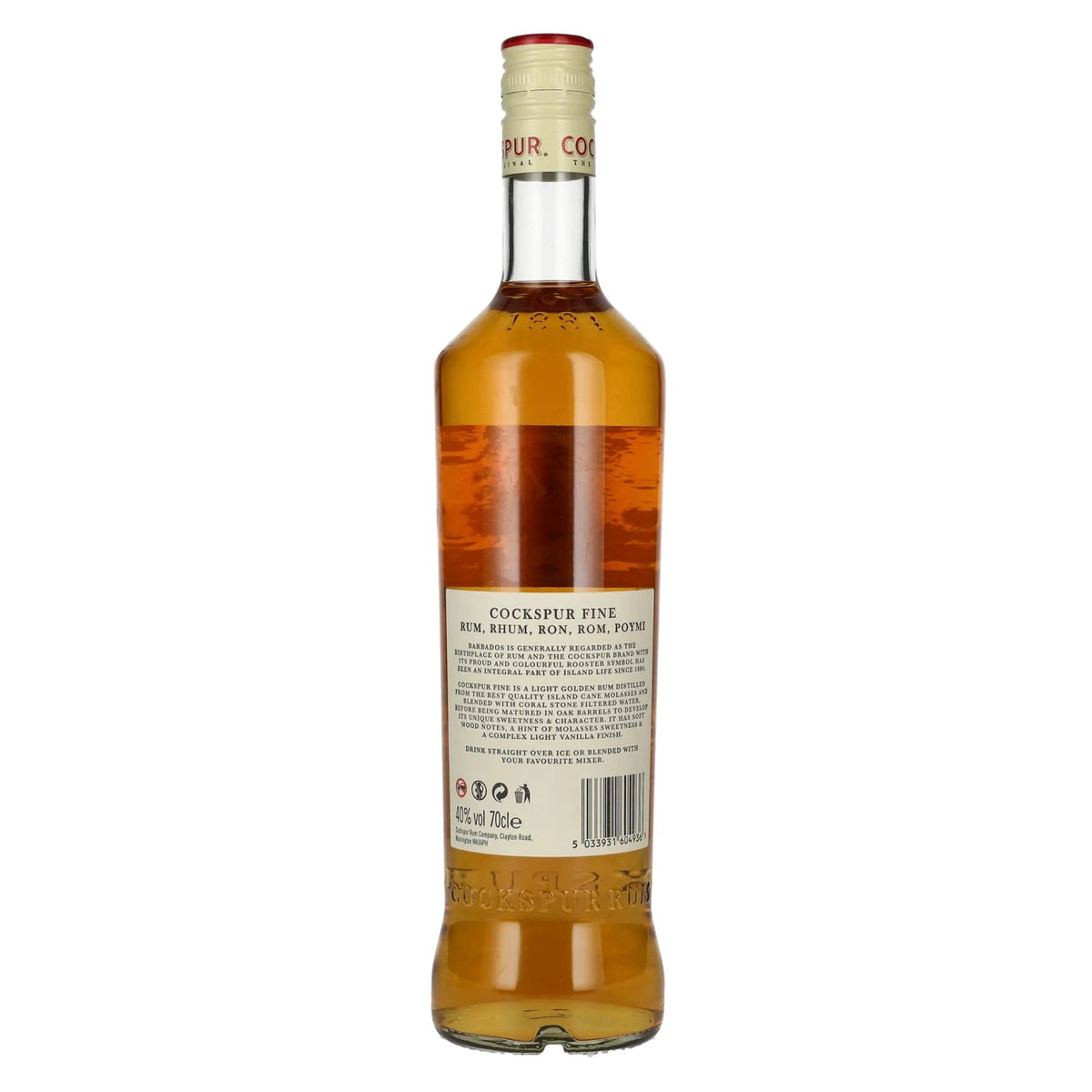 Cockspur Original Fine Rum 40 % vol. 0,7 l