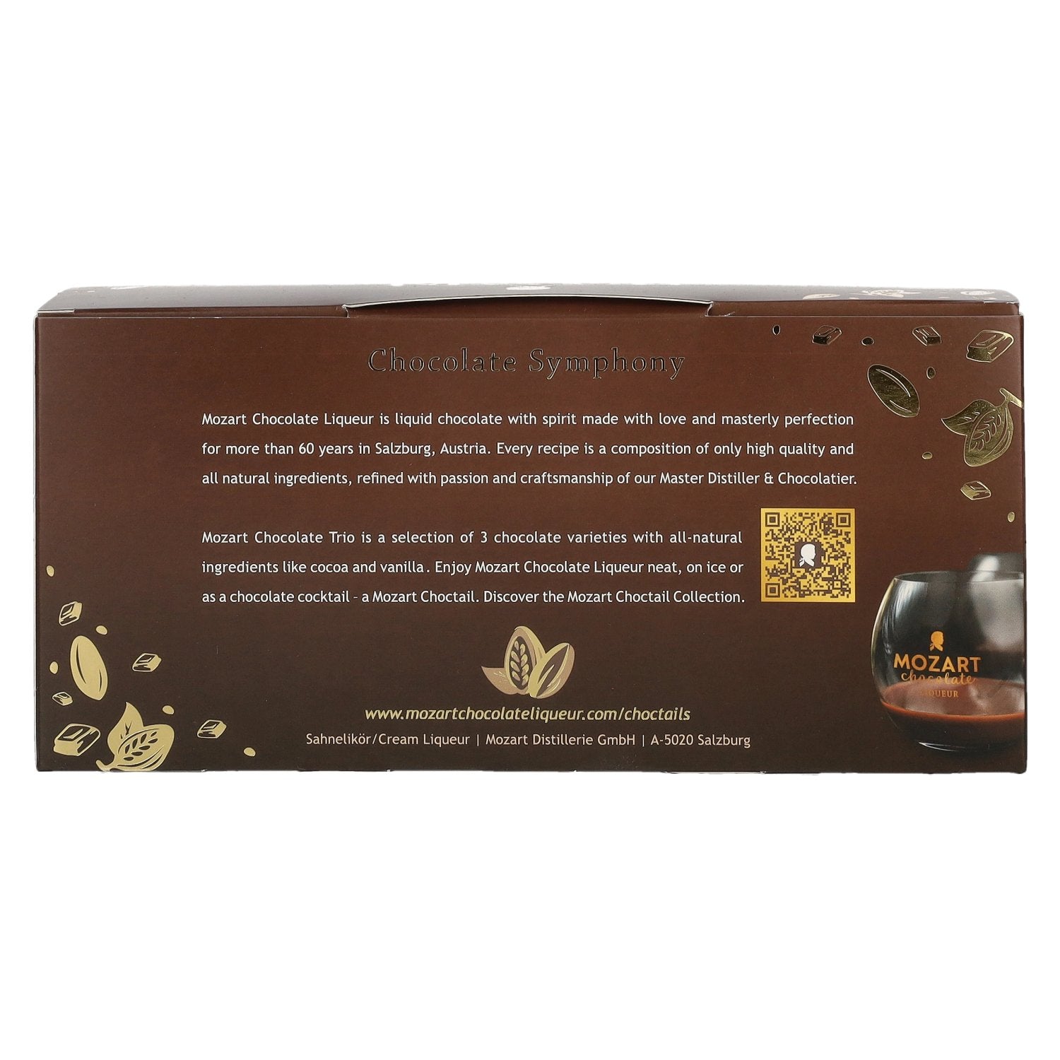 Mozart Chocolate Symphony Cream Liqueur Trio Set 16,3% Vol. 3x0,05l