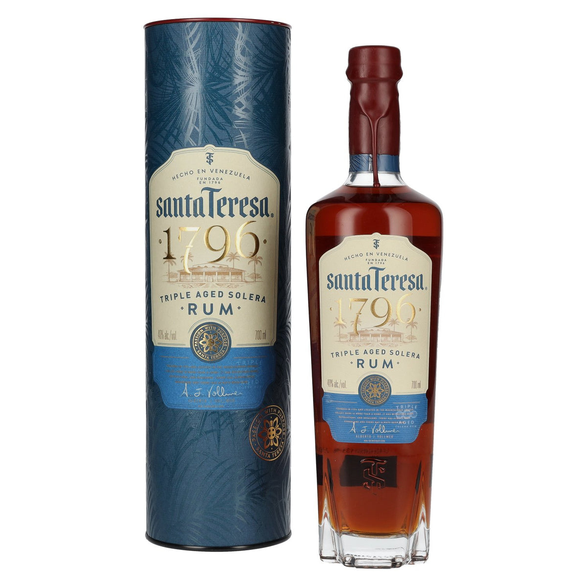 Santa Teresa 1796 Triple Aged Solera Rum 40% Vol. 0,7l in Geschenkbox