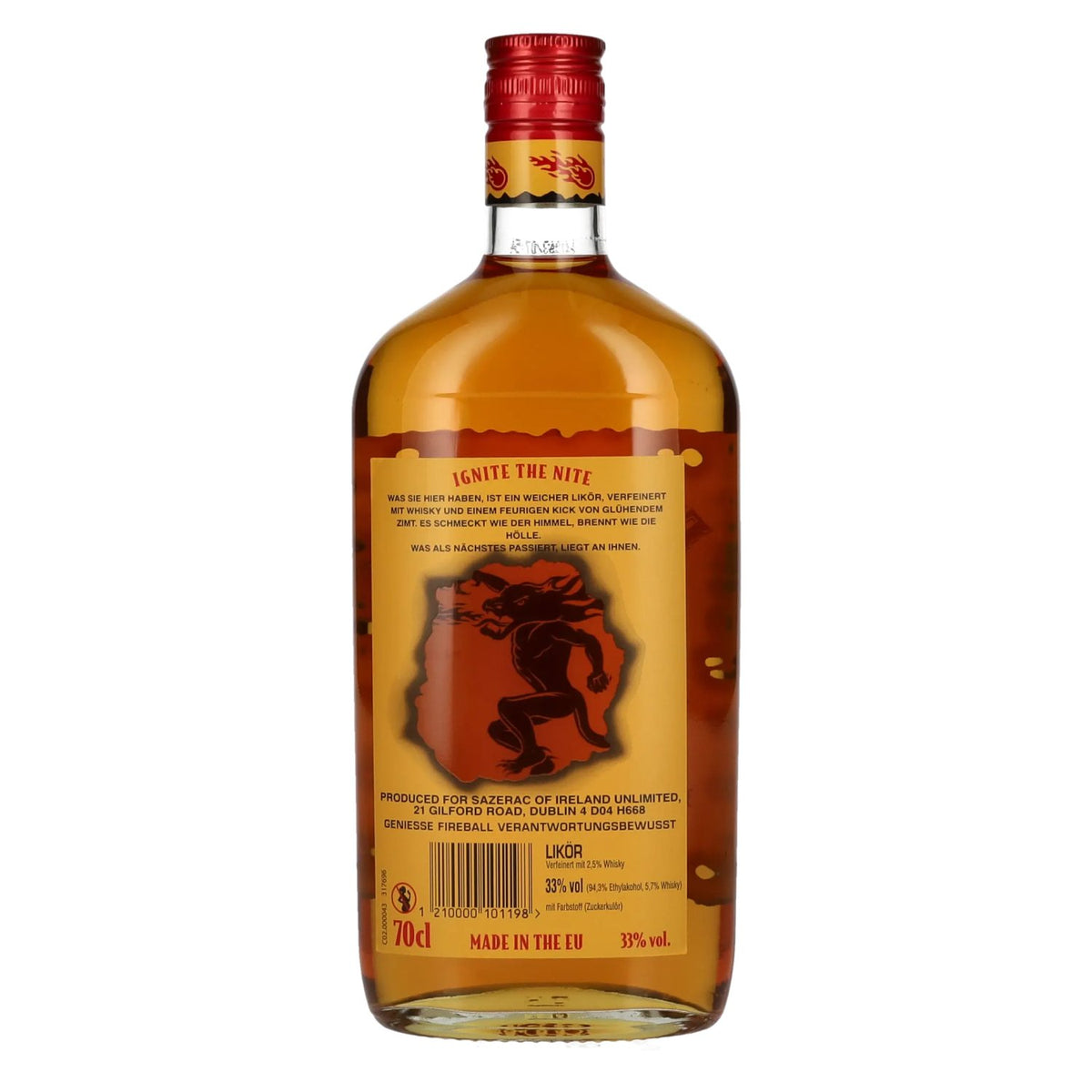 Fireball RED HOT likeur met kaneel en whisky 33% vol. 0,7 l