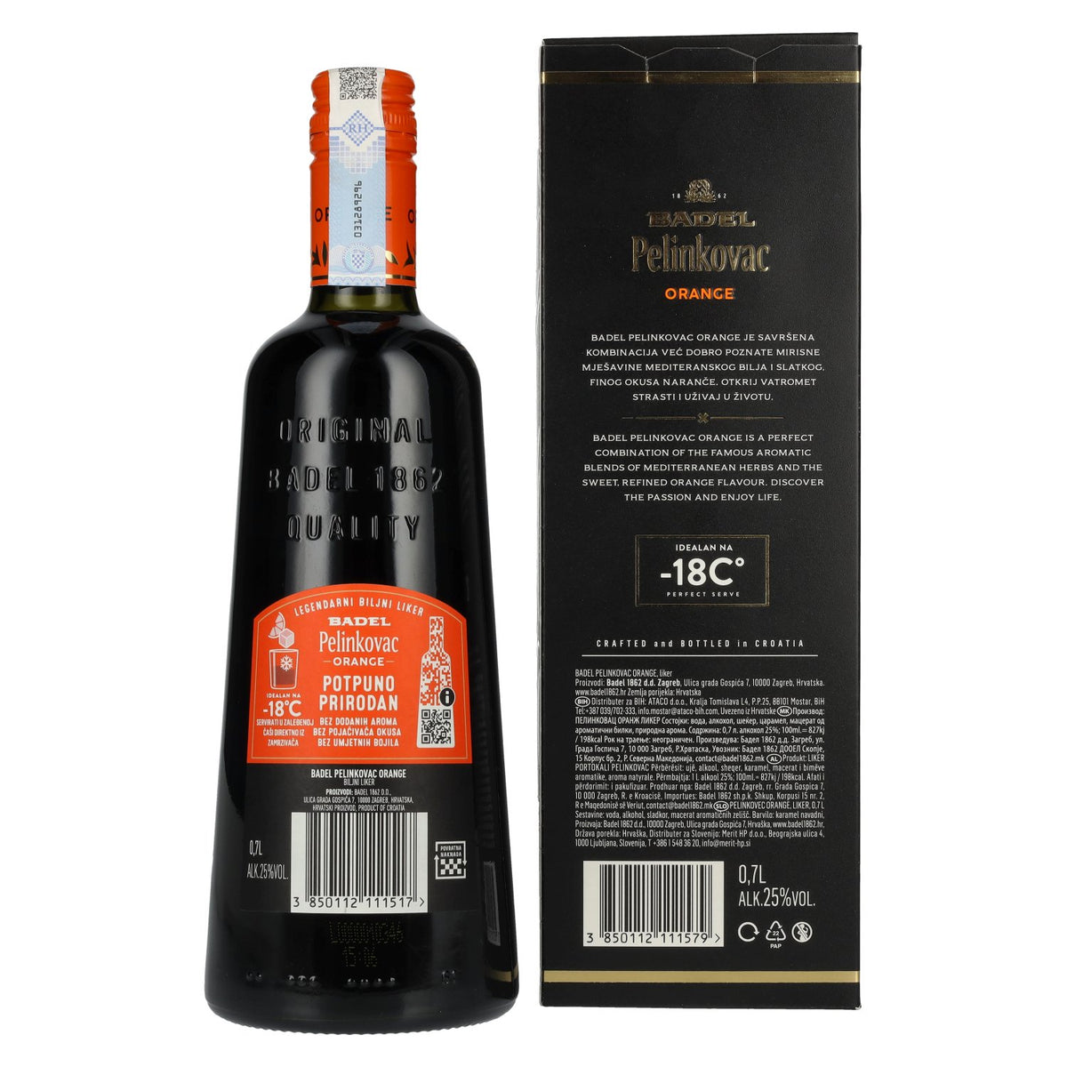 Badel Pelinkovac ORANGE 25% Vol. 0,7l in Geschenkbox