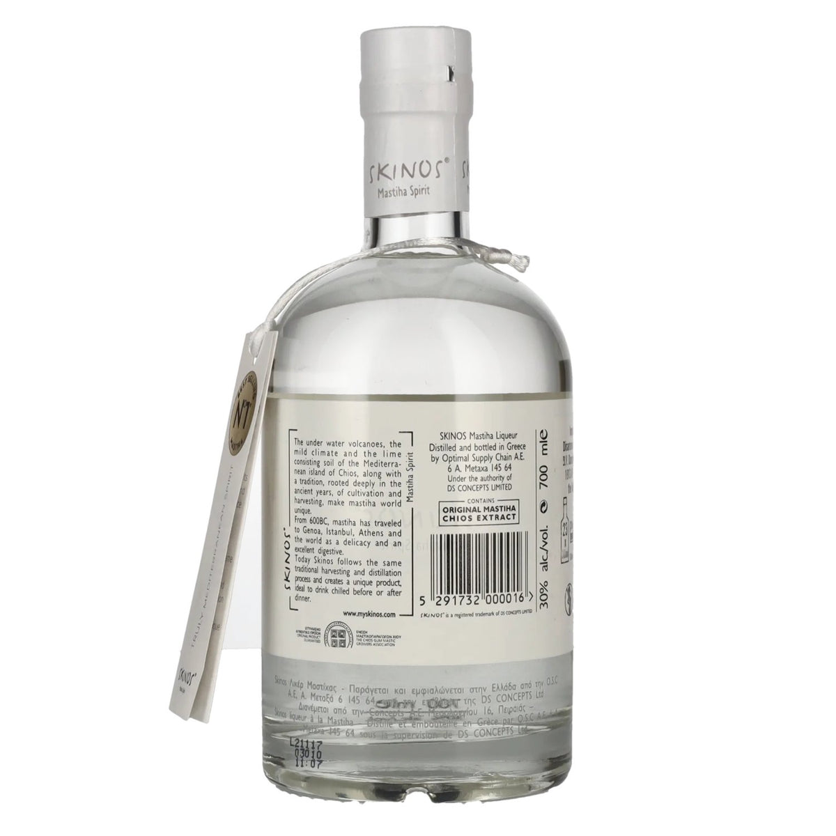 Skinos Mastiha Spirit 30% ABV 0.7l