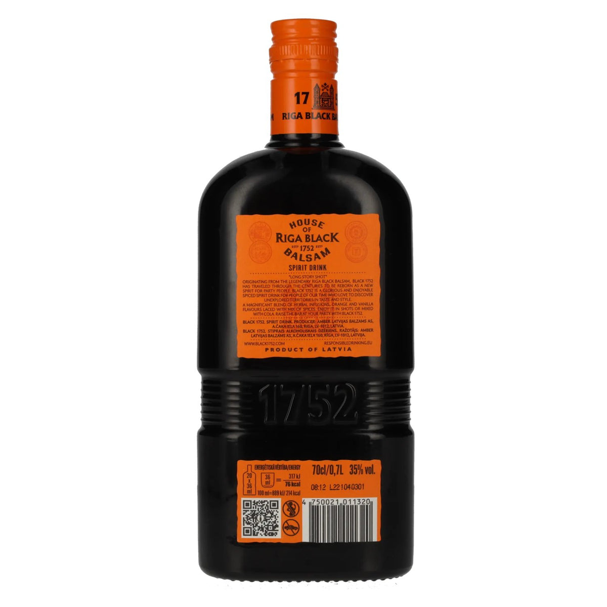 Riga Black Balsam BLACK 1752 Boisson alcoolisée 35 % vol. 0,7 l