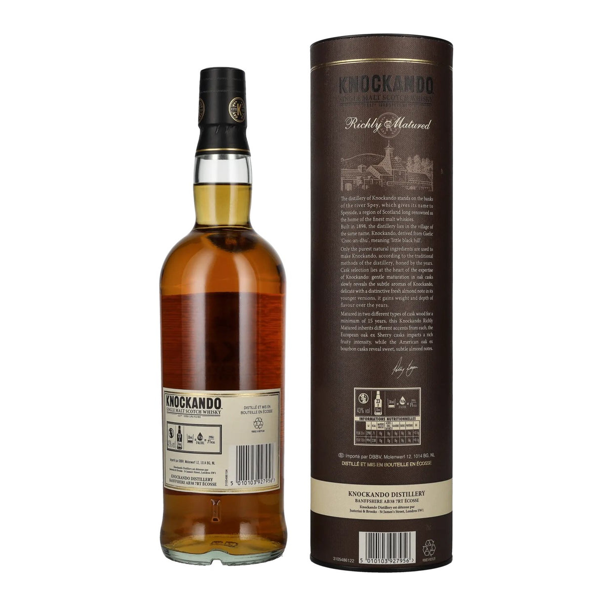 Knockando 15 Years Old Richly Matured 43% vol. 0.7l in a gift box