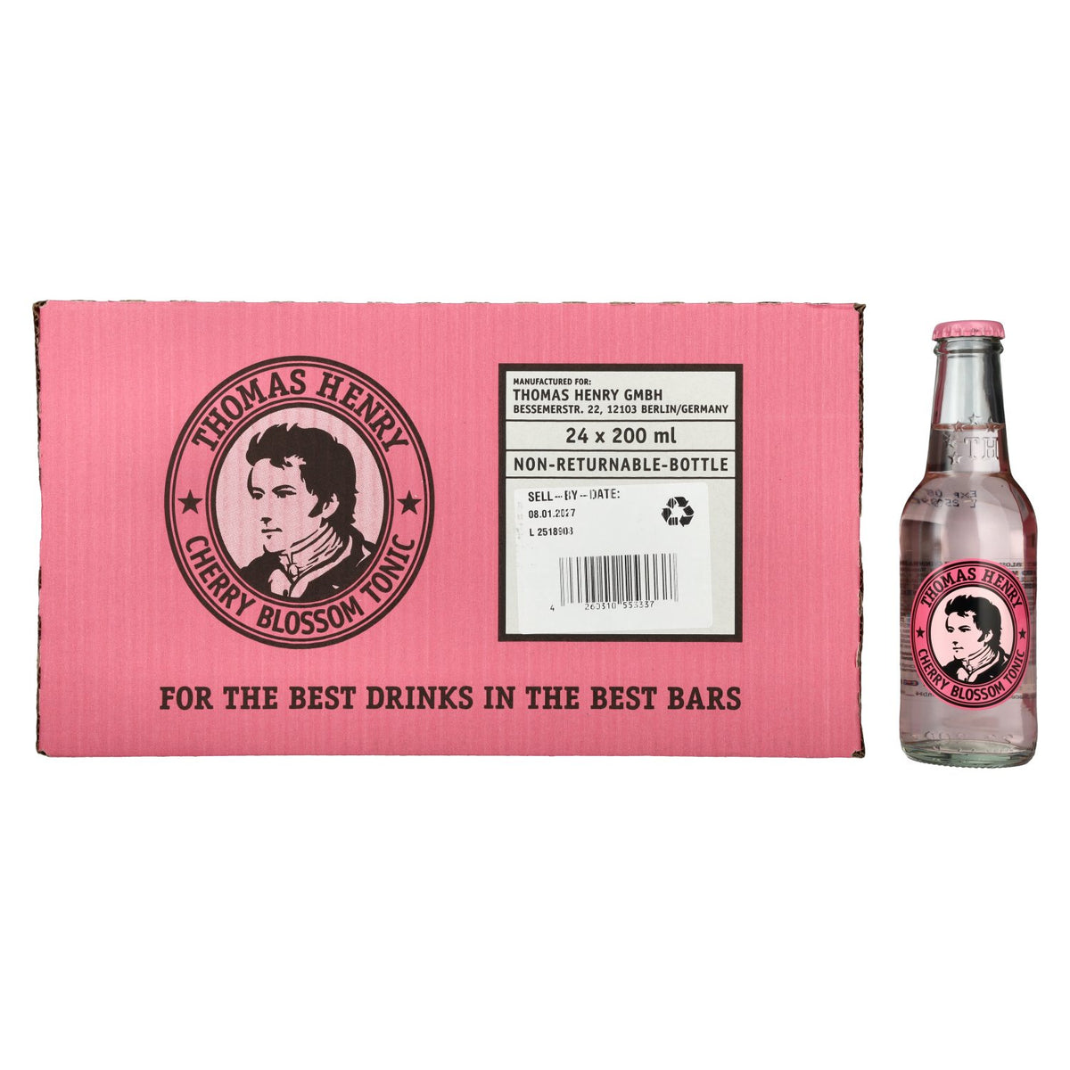 Thomas Henry Kersenbloesem Tonic Water 24x0,2l