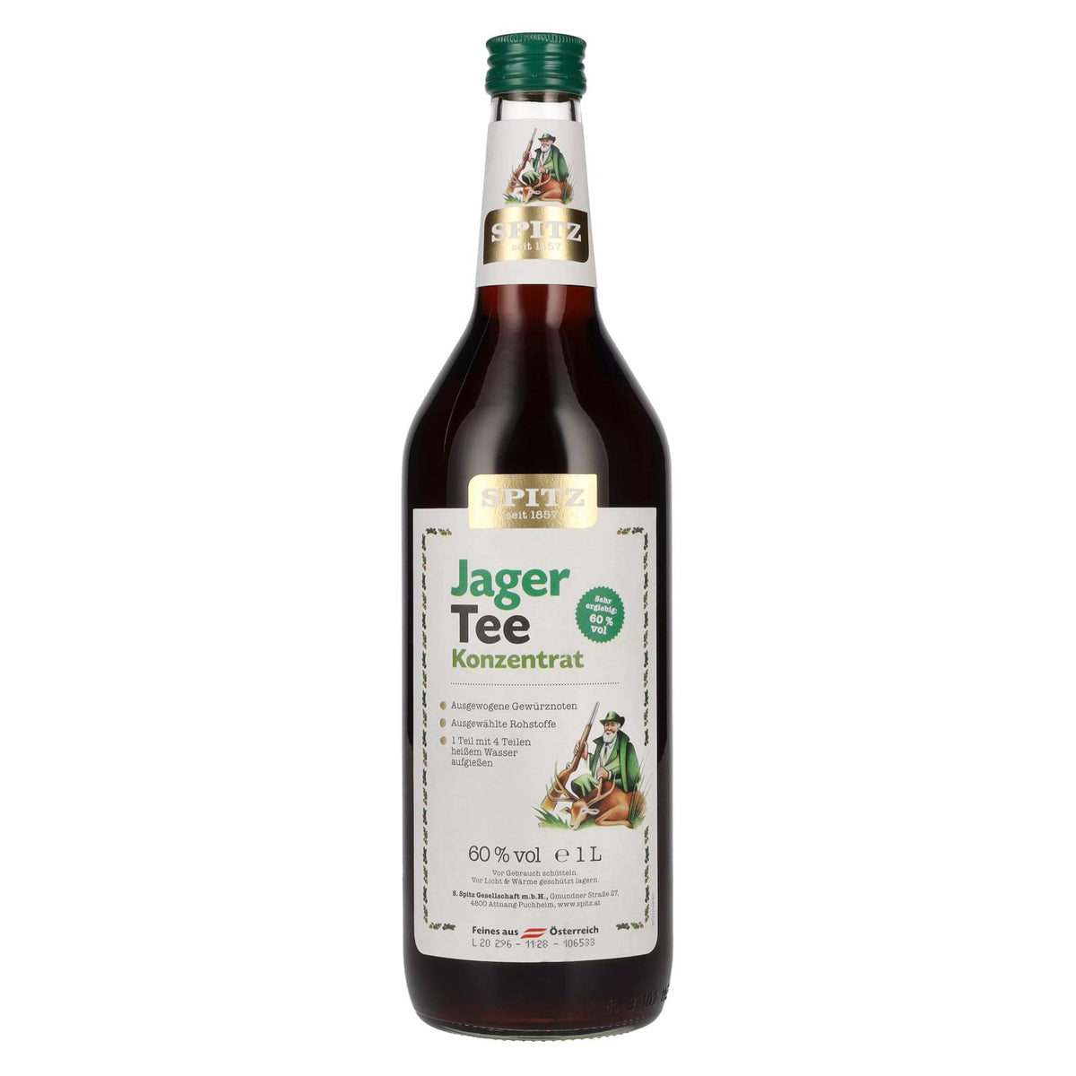 Spitz Jagertee 60 % vol. 1 l