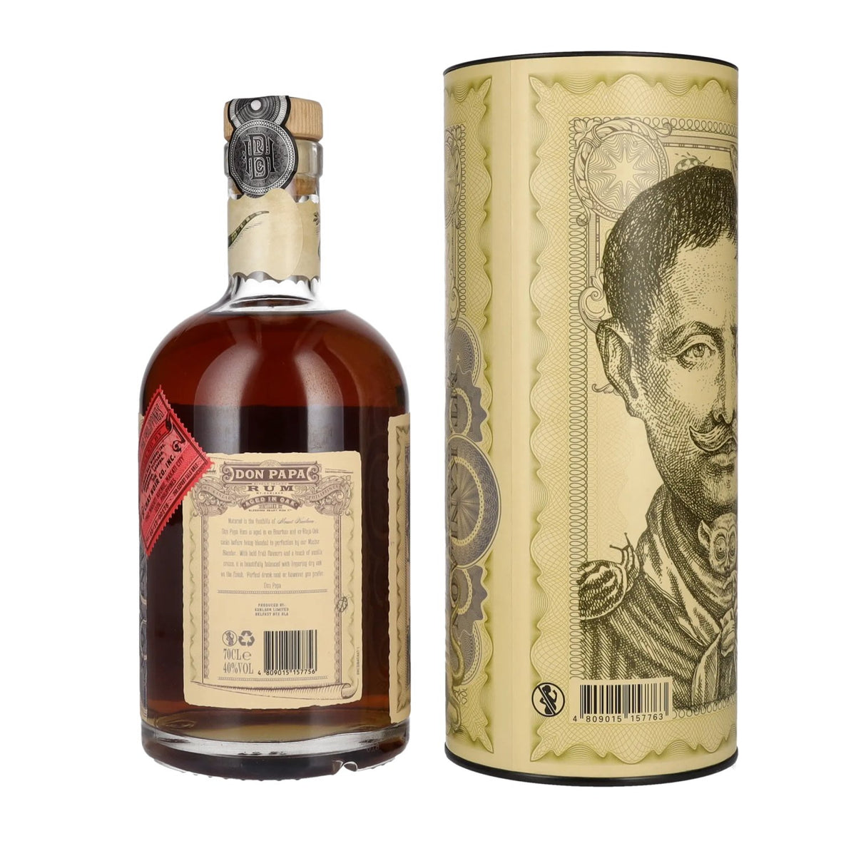 Don Papa 7 Years Old Single Island Rum 40% Vol. 0,7l in Geschenkbox