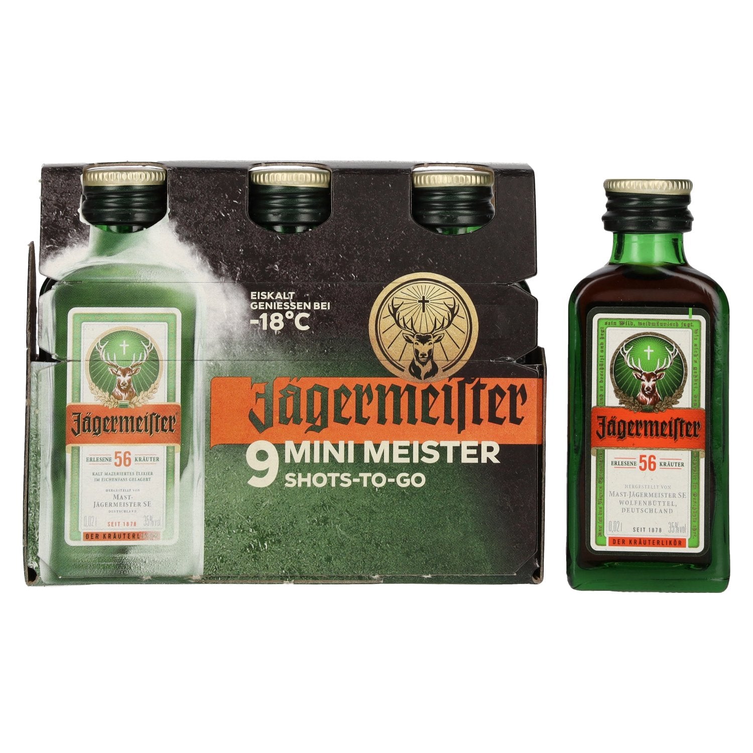 Jägermeister 9-JägerPack 35% Vol. 9x0,02l