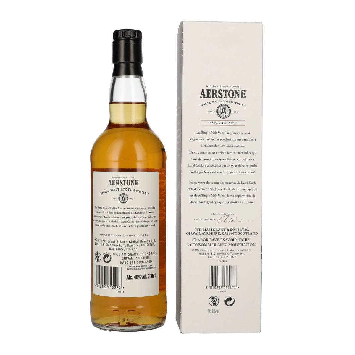 Aerstone 10 Years Old SEA CASK Single Malt 40% Vol. 0,7l en boîte cadeau