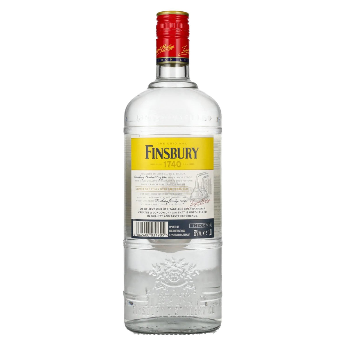 Finsbury London Dry Gin 60 % vol., 1 l