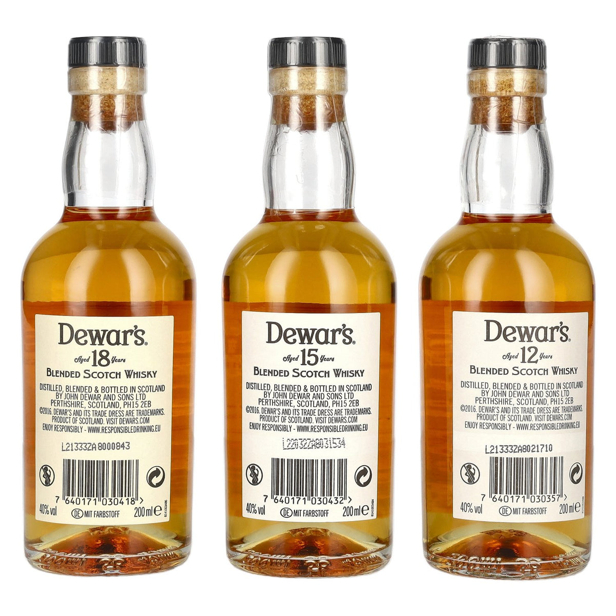 Dewar's Variety Collection 40% Vol. 3x0,2l