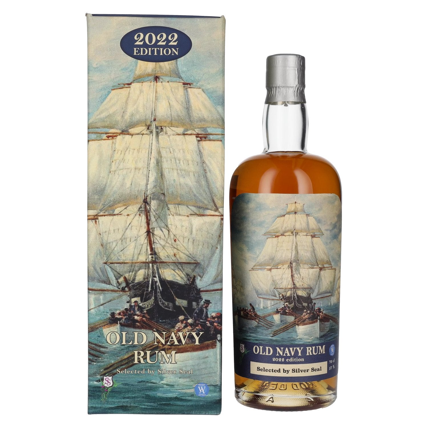 Silver Seal Old Navy Rum Edition 2022 57% vol. 0,7l en boîte cadeau