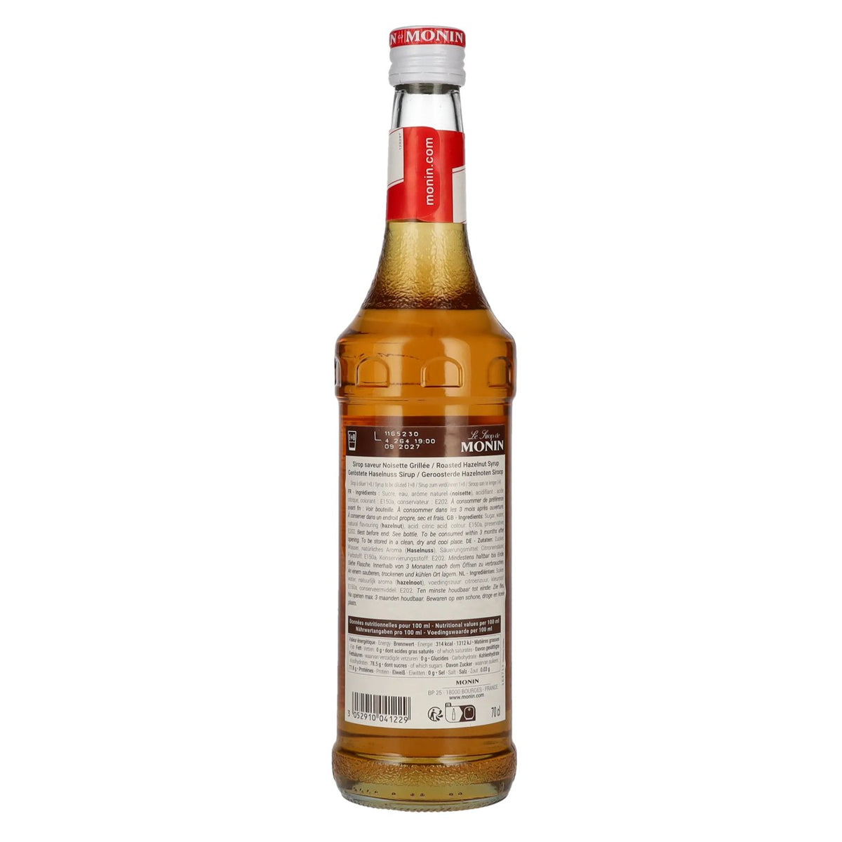 Monin Roasted Hazelnut Syrup 0.7l