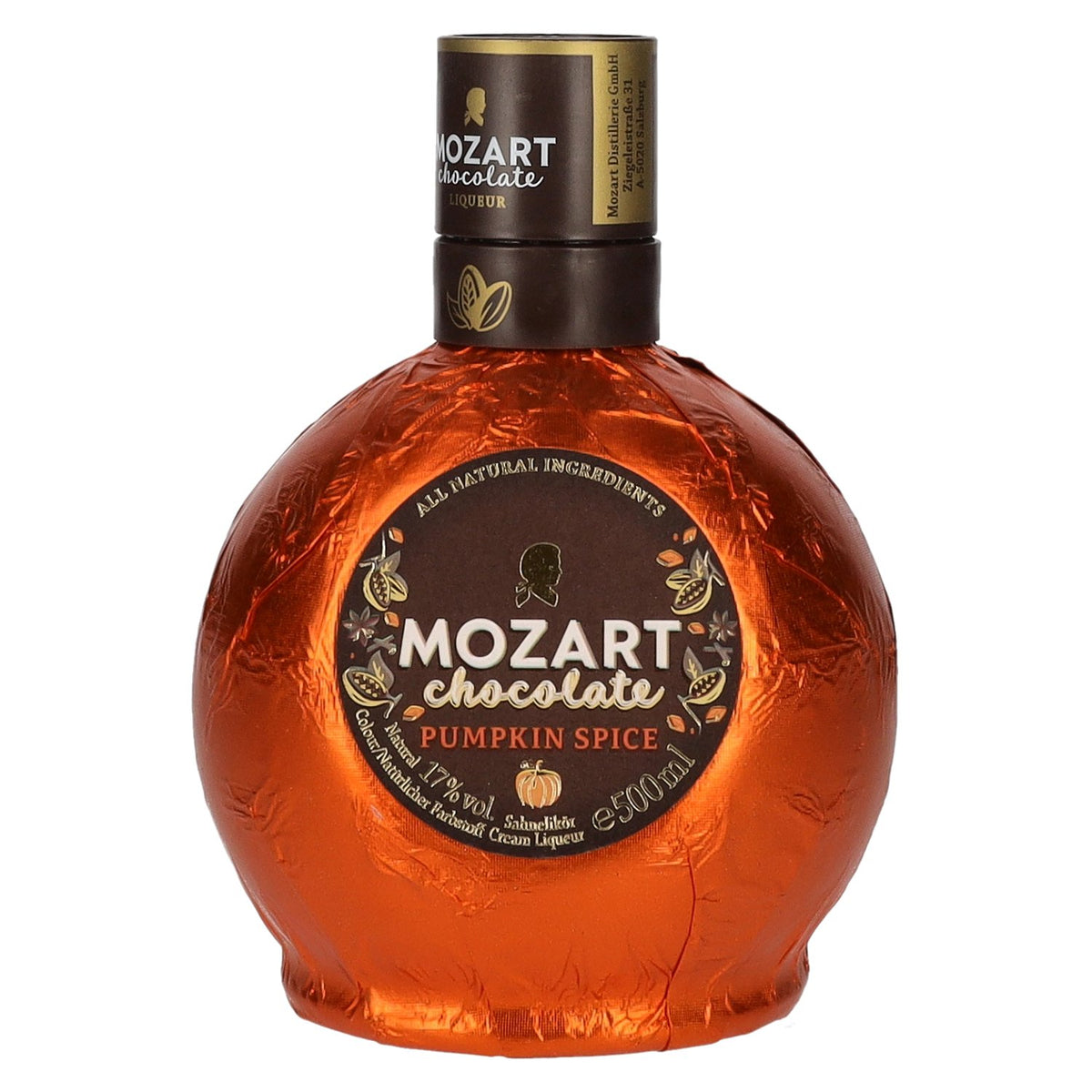 Mozart Chocolate Pumpkin Spice Sahnelikör 17% Vol. 0,5l