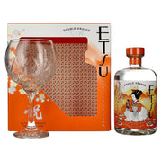 Etsu Gin DOUBLE ORANGE Limited Edition 43% vol. 0.7l in a gift box with a glass