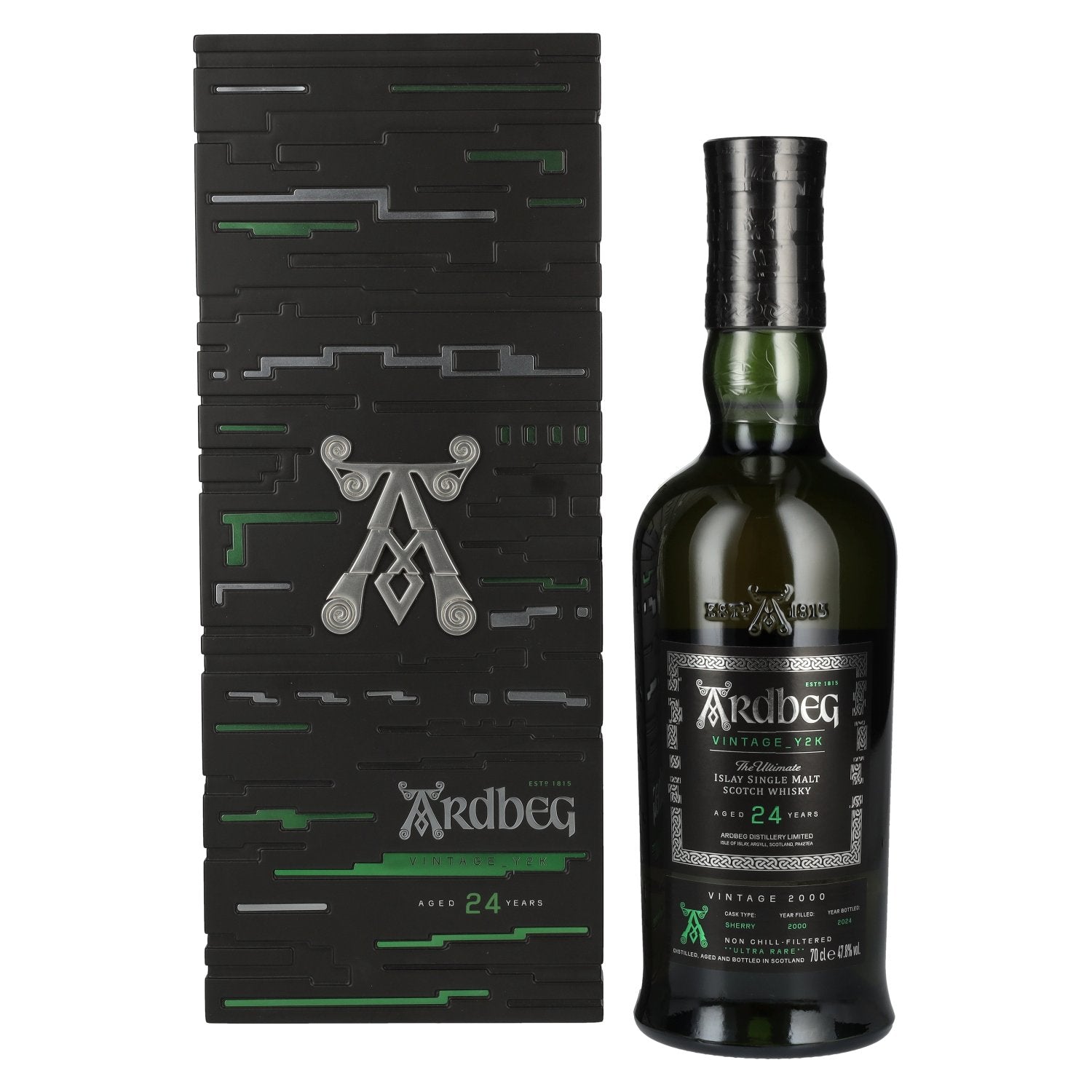 Ardbeg 24 Years Old The Ultimate Vintage Y2K 2000 47,8% Vol. 0,7l in geschenkverpakking