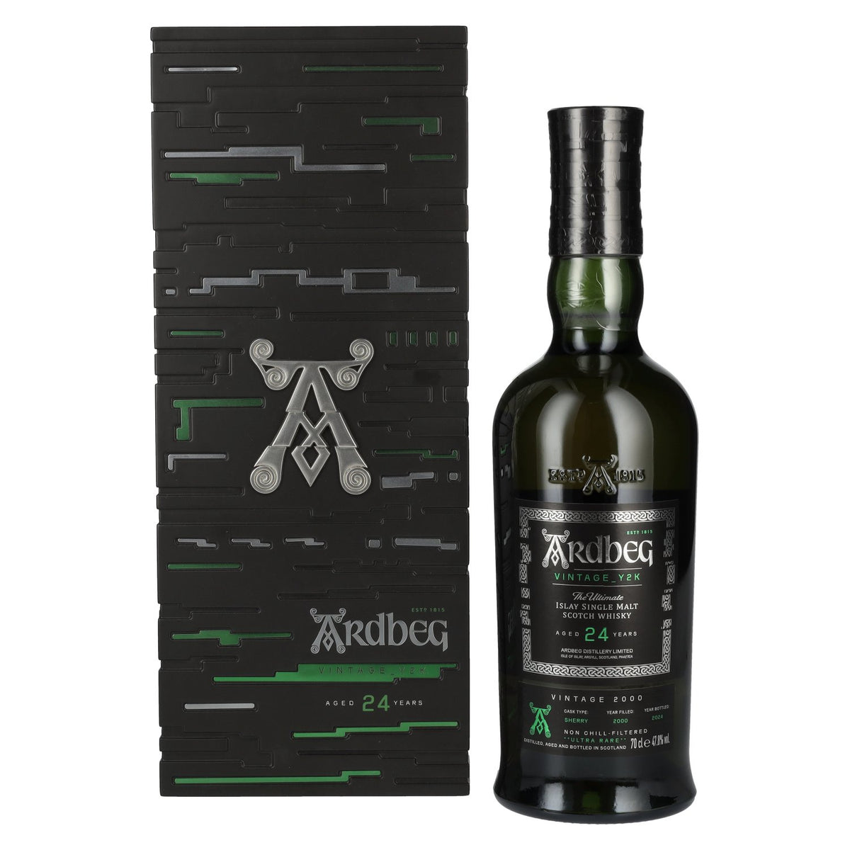 Ardbeg 24 Years Old The Ultimate Vintage Y2K 2000 47,8% vol. 0,7l en coffret cadeau
