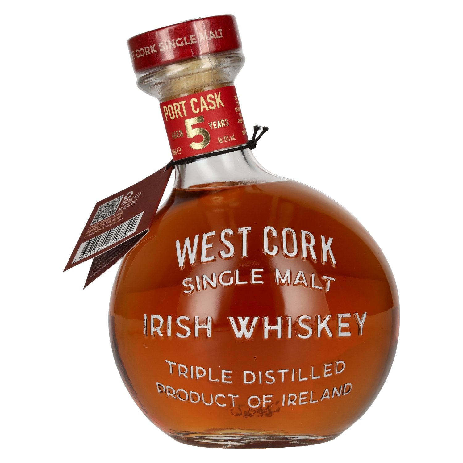 West Cork MARITIME Single Malt Irish Whiskey PORT CASK FINISHED Limited Edition 43% vol. 0.7l