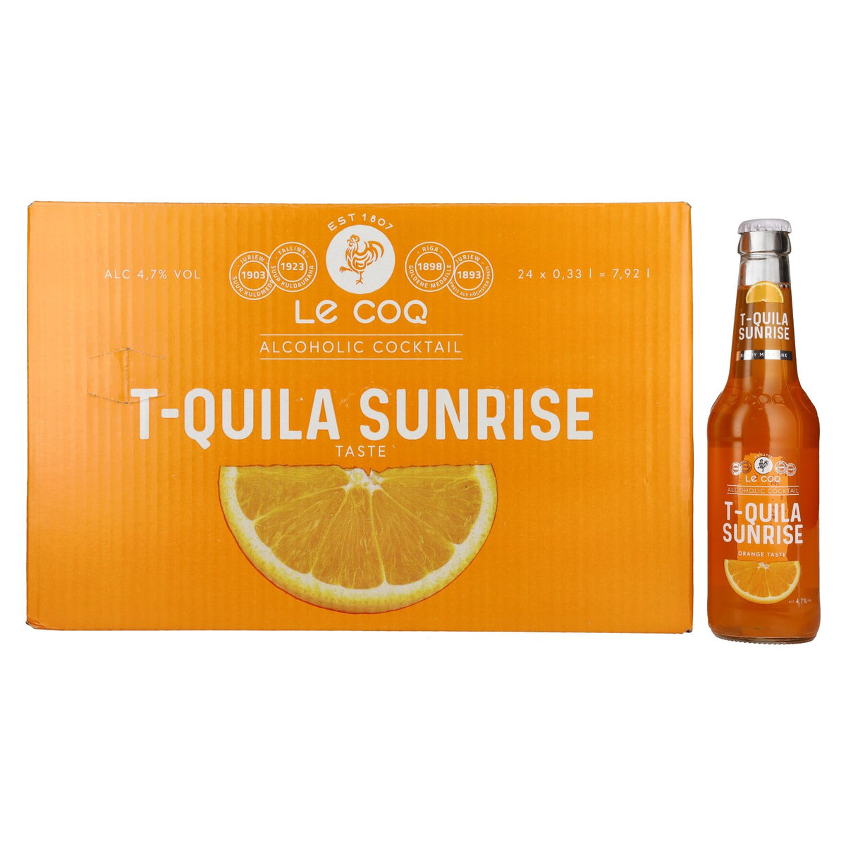 Le Coq T-QUILA SUNRISE 4,7% Vol. 24x0,33l
