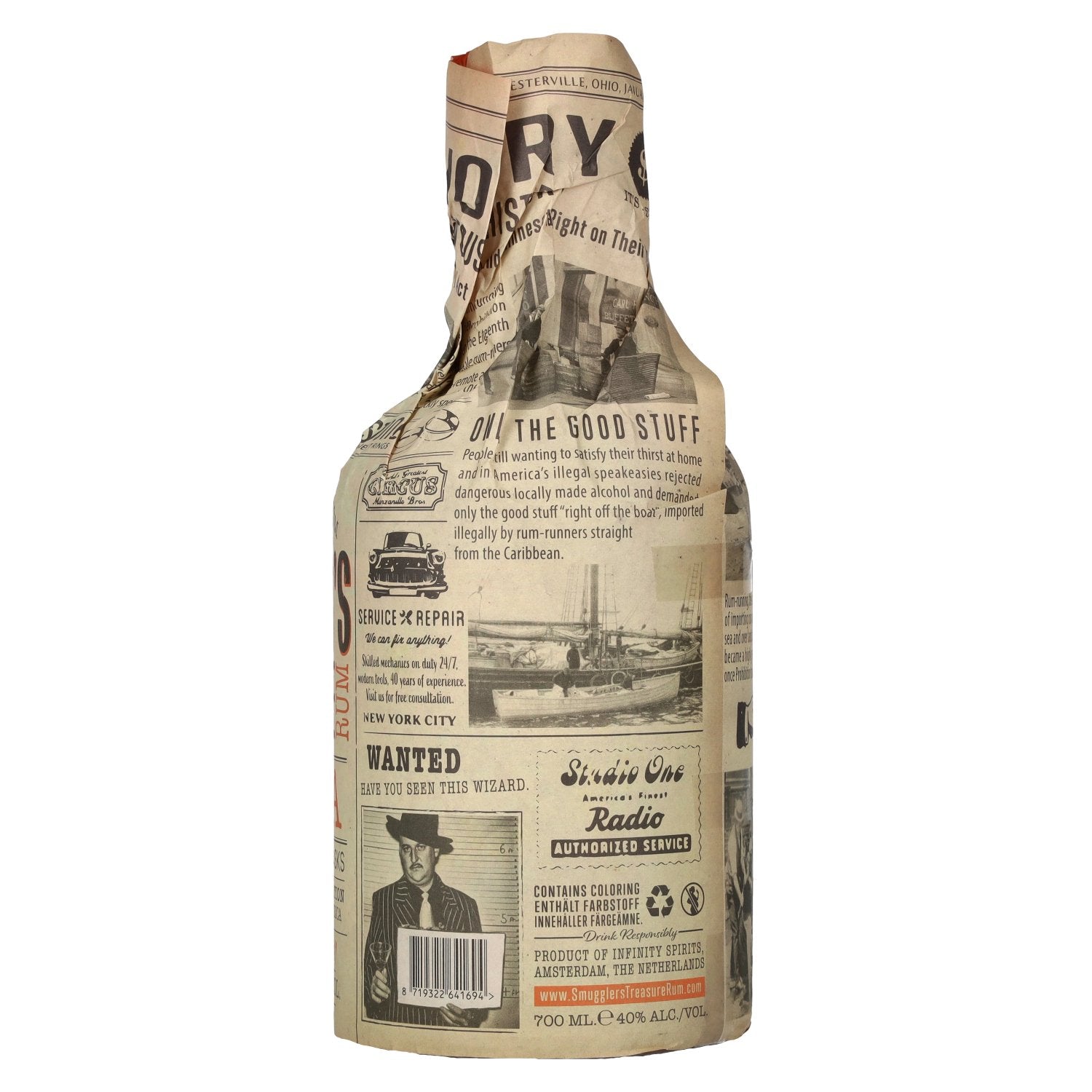 Smuggler's Treasure PANAMA Single Origin Aged Rum 40% Vol. 0,7l