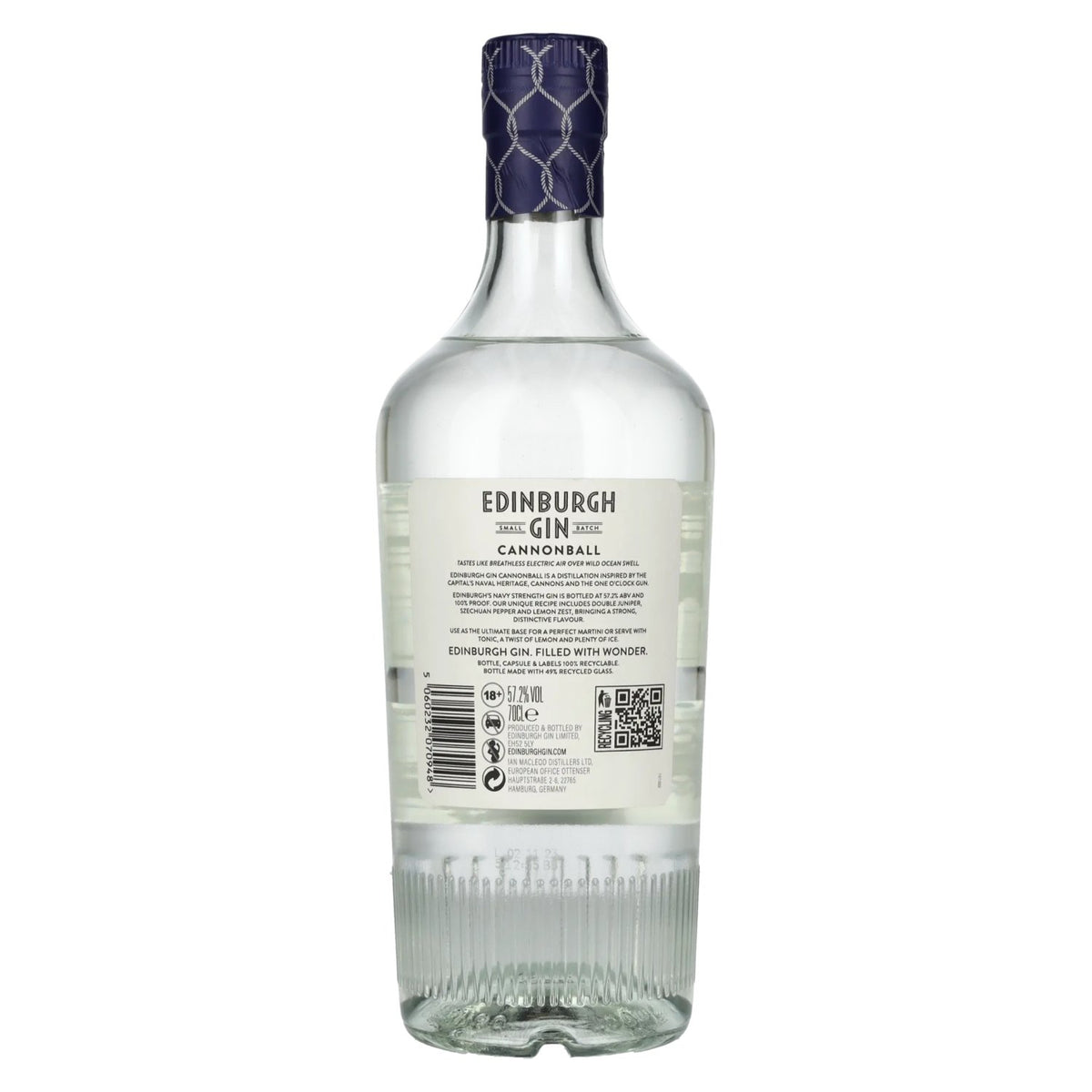 Edinburgh Gin CANNONBALL Navy Strength Gin 57,2% Vol. 0,7l