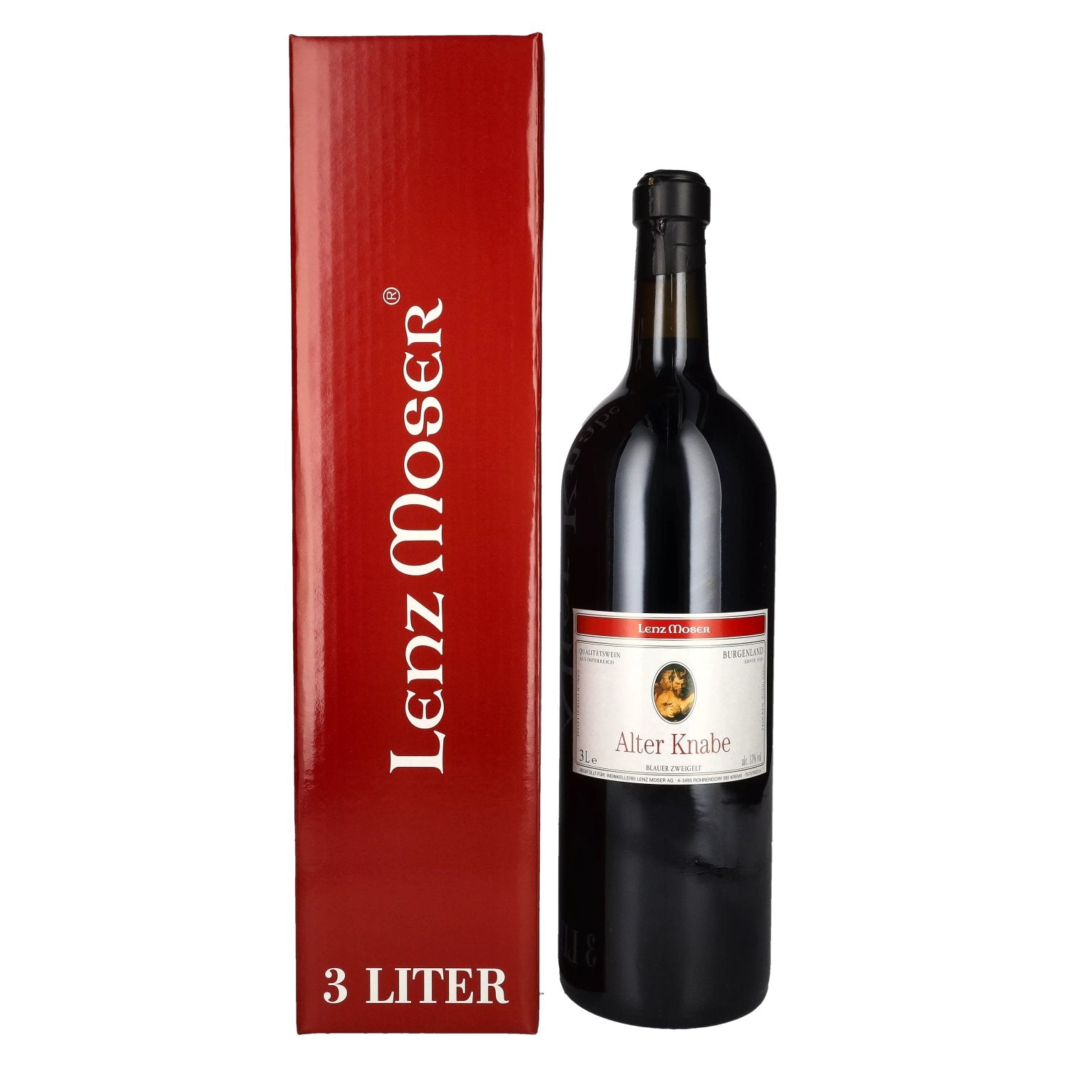 Lenz Moser Alter Knabe 13% vol. 3l en boîte cadeau