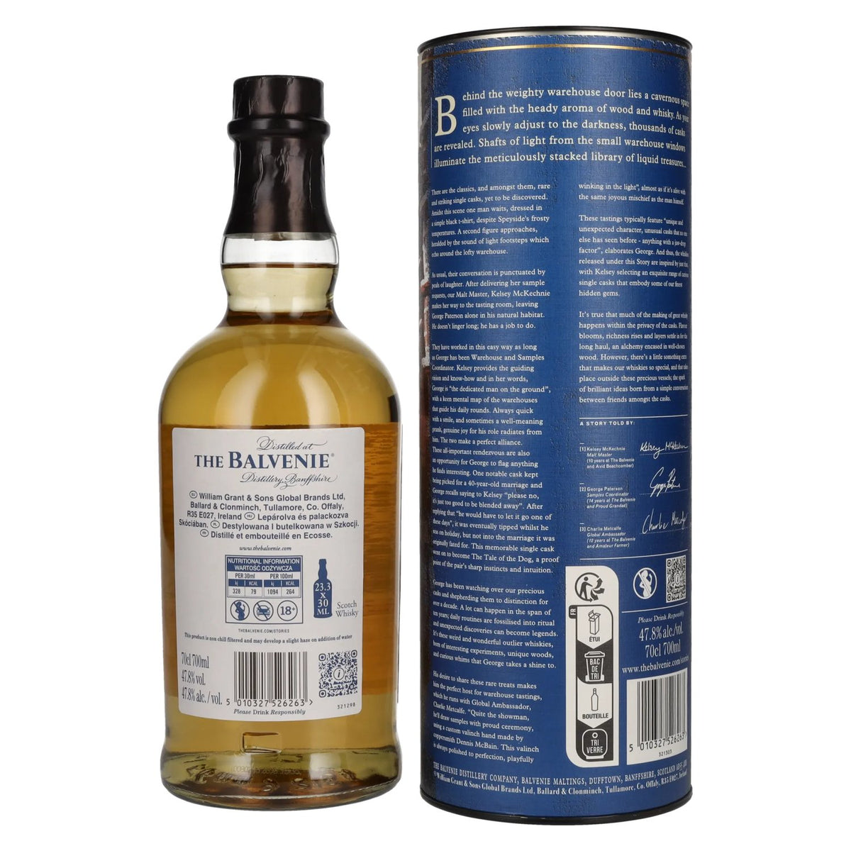 Balvenie 14 Years Old: A Collection of Curious Casks – AMERICAN BOURBON BARREL, 47.8% ABV, 0.7 litres, in a gift box