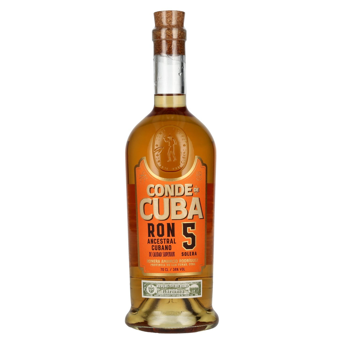 Conde de Cuba 5 Solera Ron Ancestral Cubano 38% Vol. 0,7l
