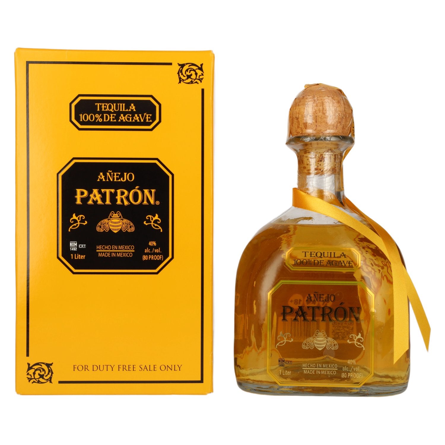 Tequila Patrón Añejo 40 % vol., 1 l, dans un coffret cadeau
